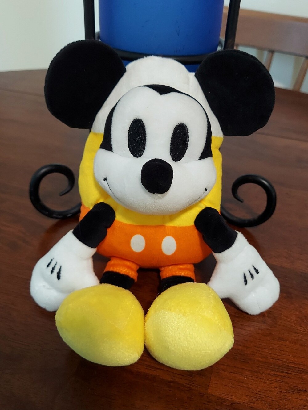 Disney Mickey Mouse Candy Corn Halloween Plush Stuffed Animal 10"